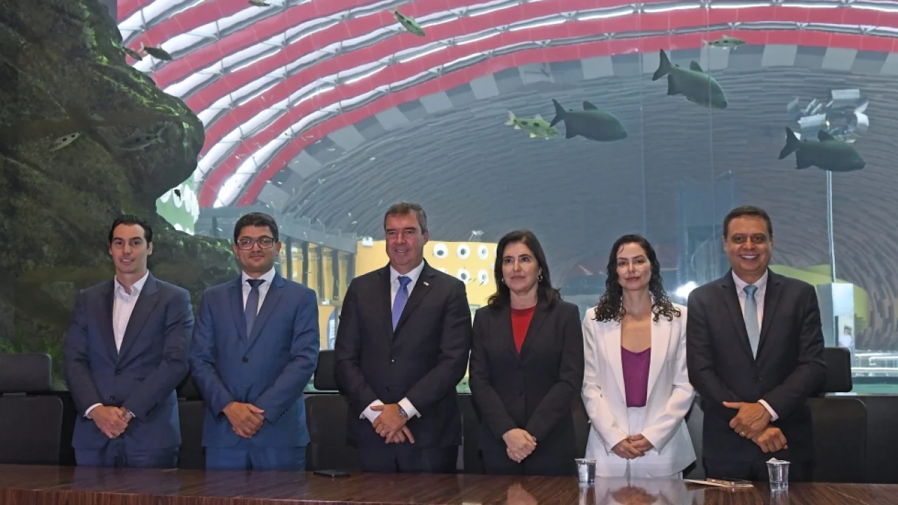 O governador Eduardo Riedel participou da abertura do evento realizado na manhã