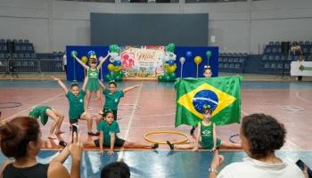 Foto: Ginástica Rítmica emociona público em espetáculo no Ginásio Irmão Brás Sin