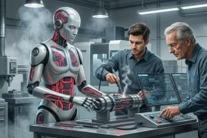 Foto: IA transforma funções, mas ainda não substitui trabalhadores por completo