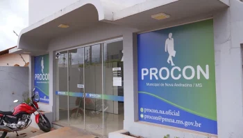 Fachada do Procon em Nova Andradina — Foto: Fachada do Procon em Nova Andradina