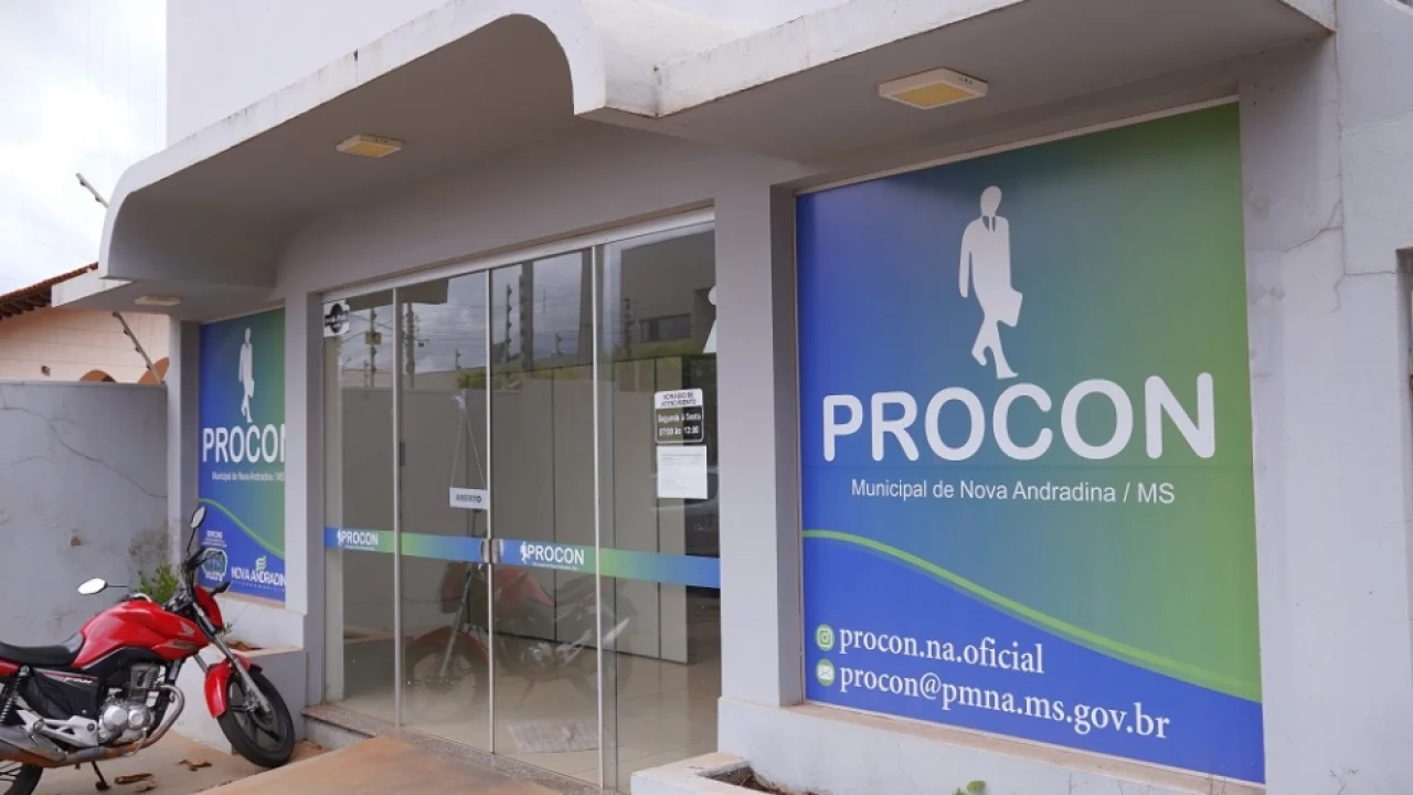 Fachada do Procon em Nova Andradina — Foto: Fachada do Procon em Nova Andradina