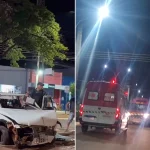 Ciclista morre em grave acidente no centro de Batayporã — Foto: Ciclista morre e