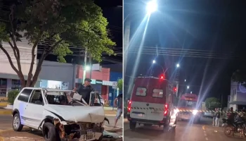 Ciclista morre em grave acidente no centro de Batayporã — Foto: Ciclista morre e