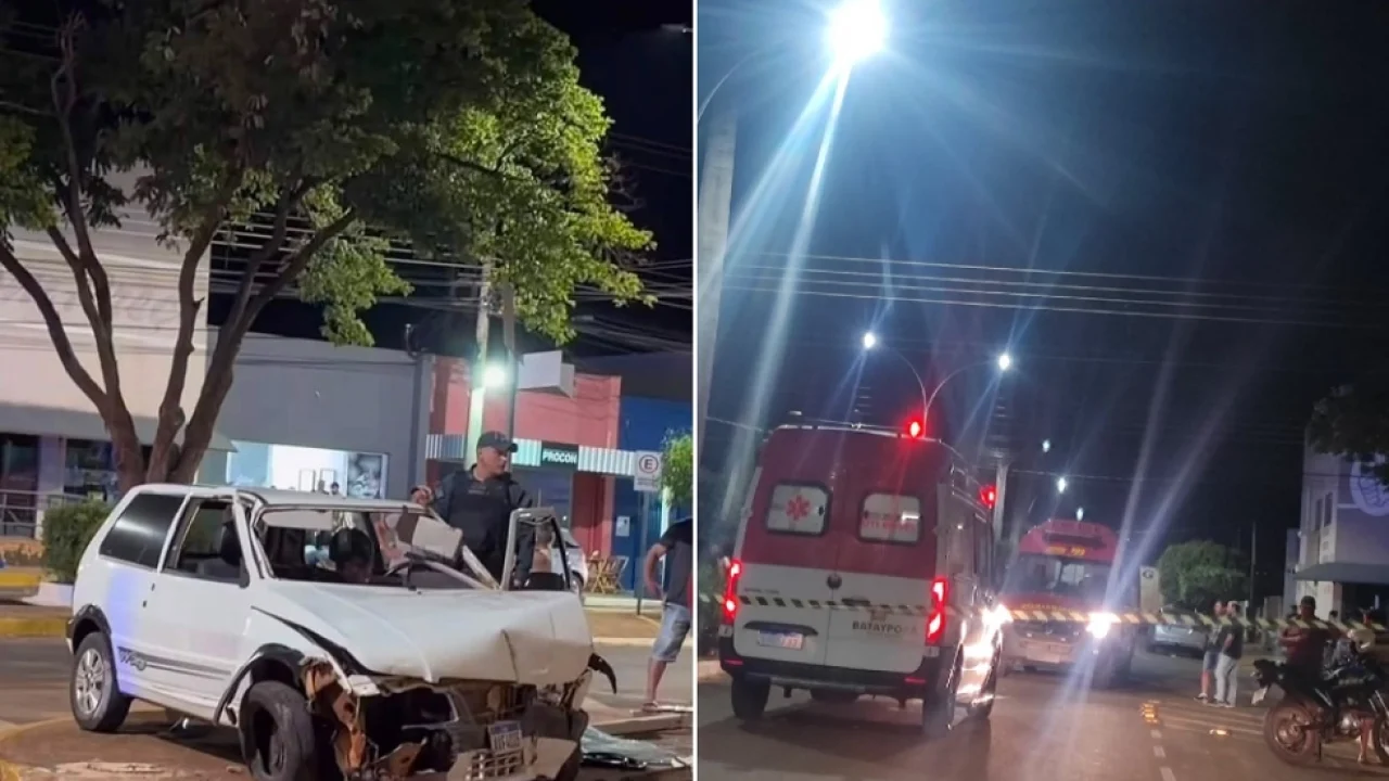 Ciclista morre em grave acidente no centro de Batayporã — Foto: Ciclista morre e