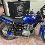Motocicleta com escapamento adulterado foi removida ao pátio do Detran em Nova A