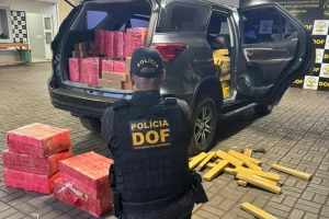 Veículo apreendido com droga - Foto: DOF/Divulgação