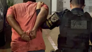 Foto: Força Tática cumpriu mandado de prisão contra condenado por tráfico na reg