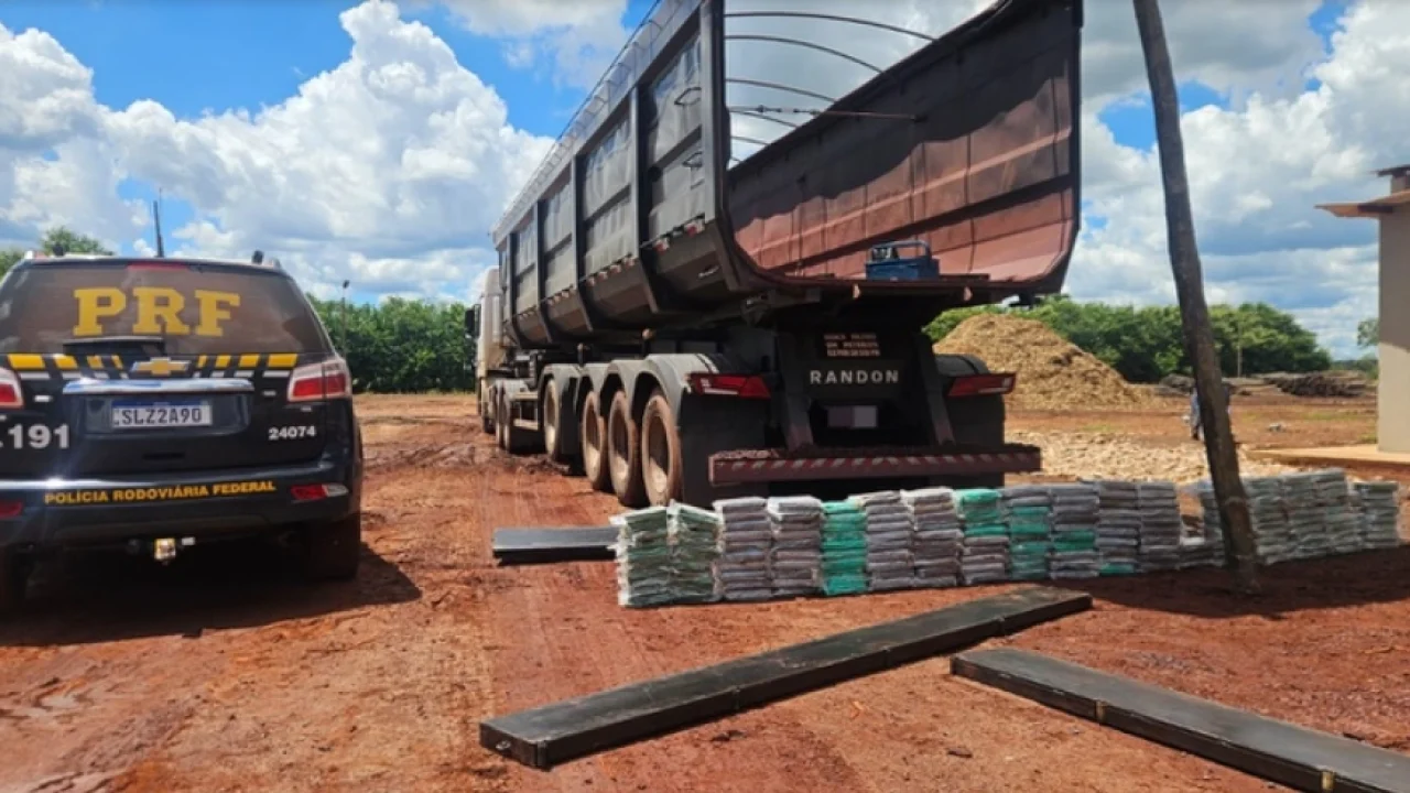 Droga apreendida — Foto: Droga apreendida - Foto: PRF/Divulgação