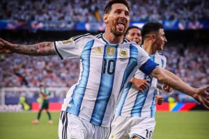Foto: Lionel Messi atuando pela seleção argentina - Foto: X