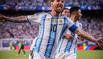 Foto: Lionel Messi atuando pela seleção argentina - Foto: X