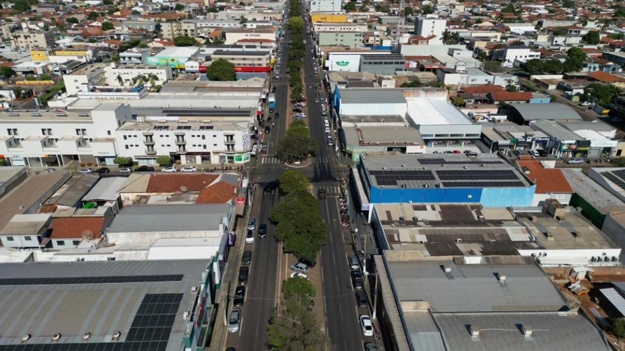 Vista aérea de Nova Andradina — Foto: Vista aérea de Nova Andradina - Foto: Pref