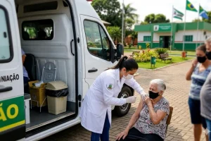 Foto: Vacinação - Foto: Imagem gerada por IA