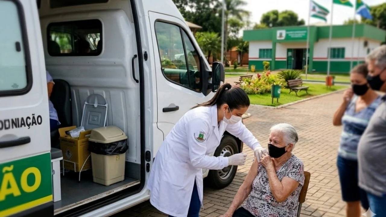 Foto: Vacinação - Foto: Imagem gerada por IA