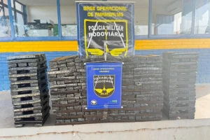 Tabletes de maconha foram encontrados no porta-malas e nos bancos traseiros de u