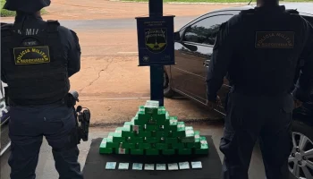 Ao todo, foram apreendidos 31 quilos de pasta base de cocaína durante a Operação