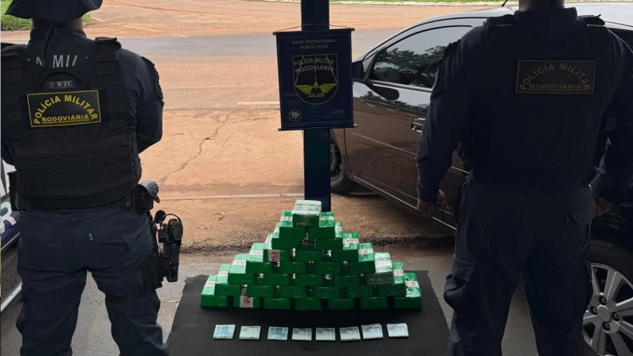 Ao todo, foram apreendidos 31 quilos de pasta base de cocaína durante a Operação