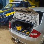 Veículo apreendido com droga — Foto: Veículo apreendido com droga - Foto: Políci