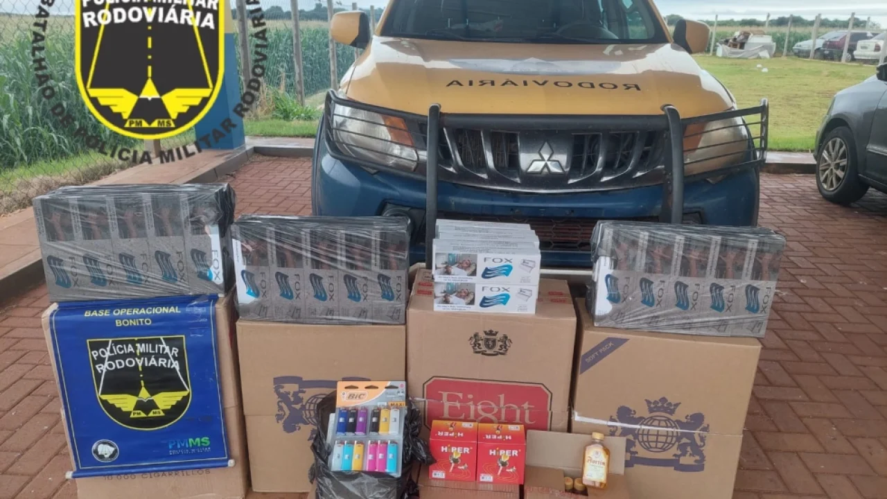 Mercadoria apreendida - Foto: PMR/Divulgação