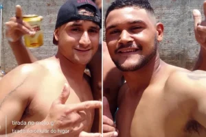 Os irmãos gêmeos Hiago Santos Maio e Higor Santos Maia, de 26 anos — Foto: Os ir