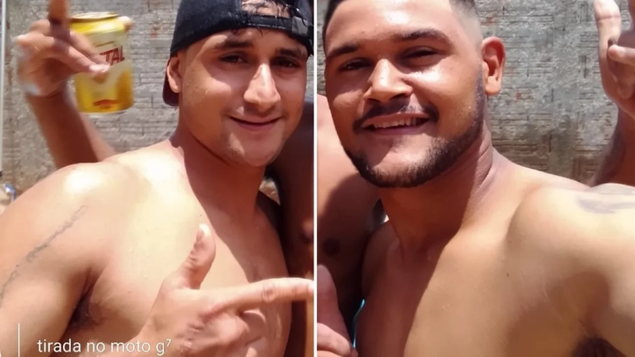 Os irmãos gêmeos Hiago Santos Maio e Higor Santos Maia, de 26 anos — Foto: Os ir