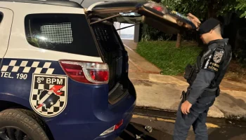 Suspeito foi encaminhado à Delegacia e foi autuado em flagrante — Foto: Suspeito