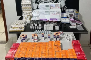 Foto: Operação da Denar na BR-060 apreendeu mercadorias irregulares avaliadas em