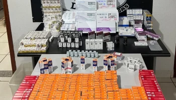 Foto: Operação da Denar na BR-060 apreendeu mercadorias irregulares avaliadas em