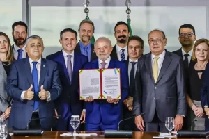 Foto: Presidente Lula sanciona Projeto de Lei Antifacção - Foto: Ricardo Stucker