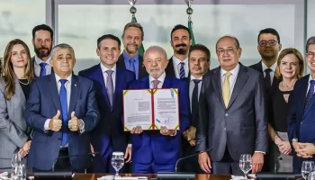 Foto: Presidente Lula sanciona Projeto de Lei Antifacção - Foto: Ricardo Stucker