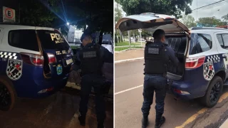 Foto: Força Tática do 8º BPM cumpriu dois mandados de prisão no sábado em Ivinhe