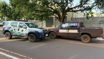 Caminhonete GM/D20 furtada durante a madrugada foi recuperada pela Polícia Milit