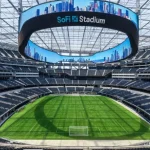 SoFi Stadium, em Inglewood, nos arredores de Los Angeles, na Califórnia, nos Est