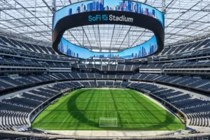 SoFi Stadium, em Inglewood, nos arredores de Los Angeles, na Califórnia, nos Est