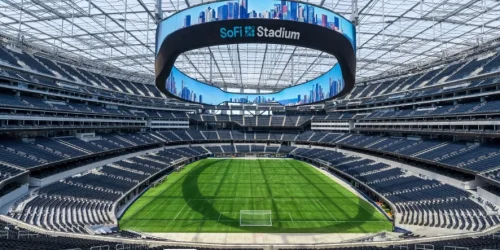 SoFi Stadium, em Inglewood, nos arredores de Los Angeles, na Califórnia, nos Est