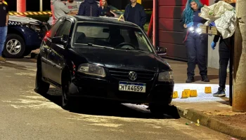 Homem é executado com mais de 14 tiros em Nova Andradina — Foto: Homem é executa