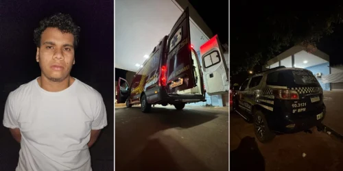 Marcos Vinicius Pereira de Arruda de 22 anos, equipes de socorro e PM no Hospita