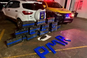 Droga foi apreendida pela PMR durante fiscalização na MS-141, em Ivinhema - Foto
