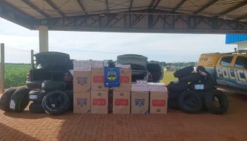 Foto: Mercadorias apreendidas em duas rodovias de MS somaram prejuízo superior a