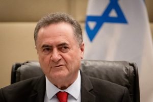 Foto: Israel Katz, Ministro da Defesa de Israel AGGELOS NAKKAS / AFP