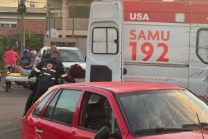 Foto: Vítimas foram socorridas por equipe do Samu. (Foto: Henrique Arakaki, Midi