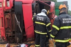 Foto: Acidente aconteceu na MS-395, entre os municípios de Bataguassu e Brasilân