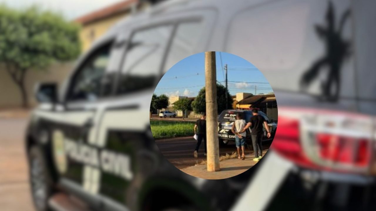 Homem foi preso em flagrante após aumento de denúncias de ameaças — Foto: Homem