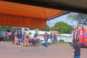 Foto: O acidente ocorreu na Gunter Hans. (Foto: Fala Povo, Midiamax)