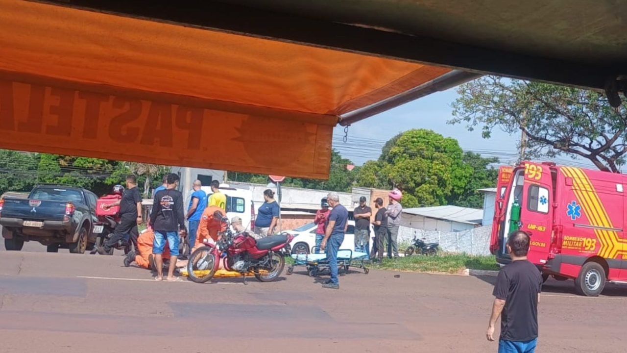 Foto: O acidente ocorreu na Gunter Hans. (Foto: Fala Povo, Midiamax)