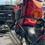 Foto: O acidente ocorreu no cruzamento da Avenida Mato Grosso com a Espírito San