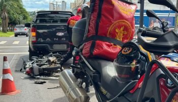 Foto: O acidente ocorreu no cruzamento da Avenida Mato Grosso com a Espírito San