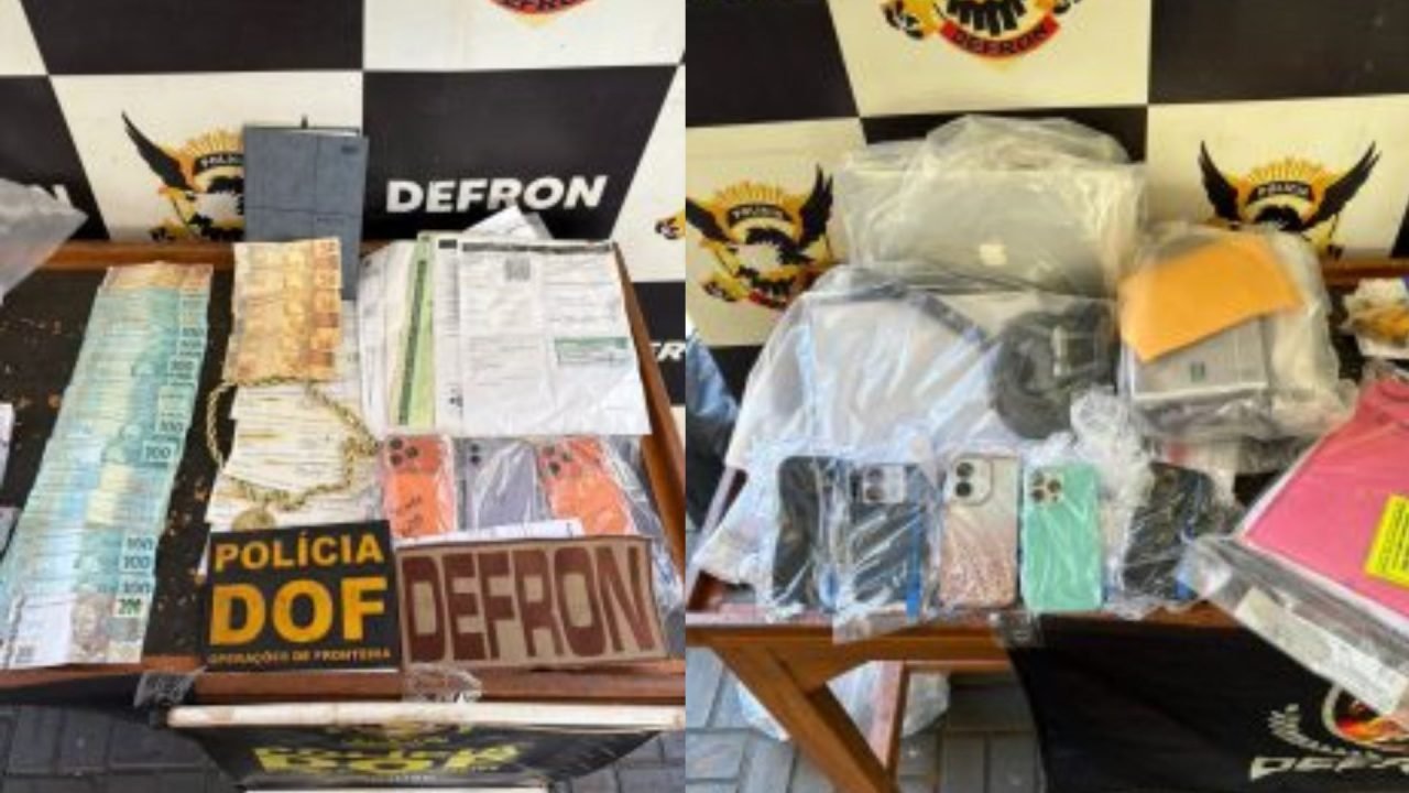 Itens apreendidos na primeira fase da operação, em dezembro de 2025. — Foto: Ite