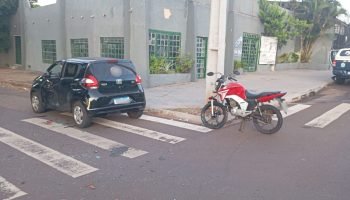 Foto: Acidente ocorreu no início da manhã. (Foto: Leitor Midiamax)