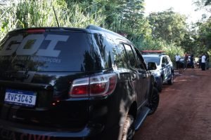 Foto: Equipes do GOI e Deam estão no local. (Foto: Pietra Dorneles, Midiamax)