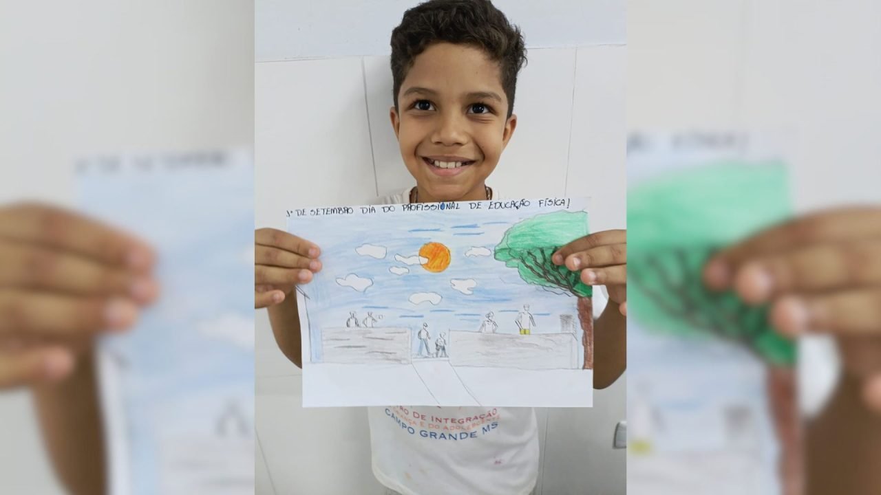 Foto: João Guilherme gostava de fazer desenhos. (Foto: Arquivo Pessoal)
